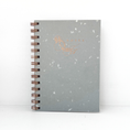 Load image into Gallery viewer, Journal Notebook Notepad | Grey Recycled Handmade Paper