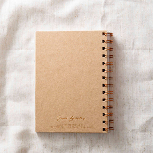 Journal Notebook Notepad | Grey Recycled Handmade Paper
