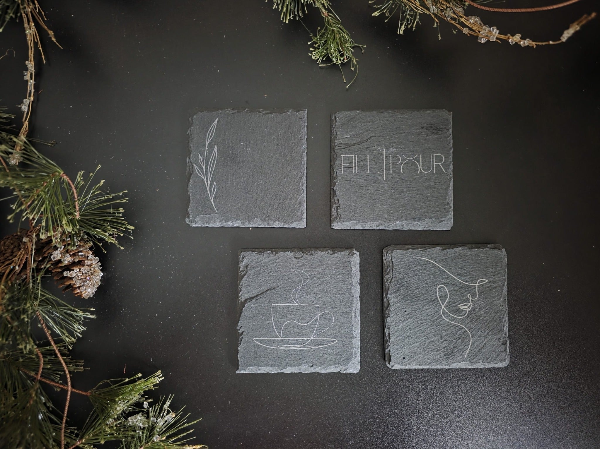 FILL I POUR Coaster Set